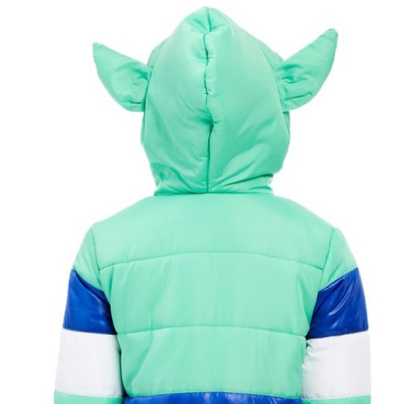 NWT The Mandalorian Green & Blue the Child Hooded Puffer Jacket- Toddler - Picture 11 of 11